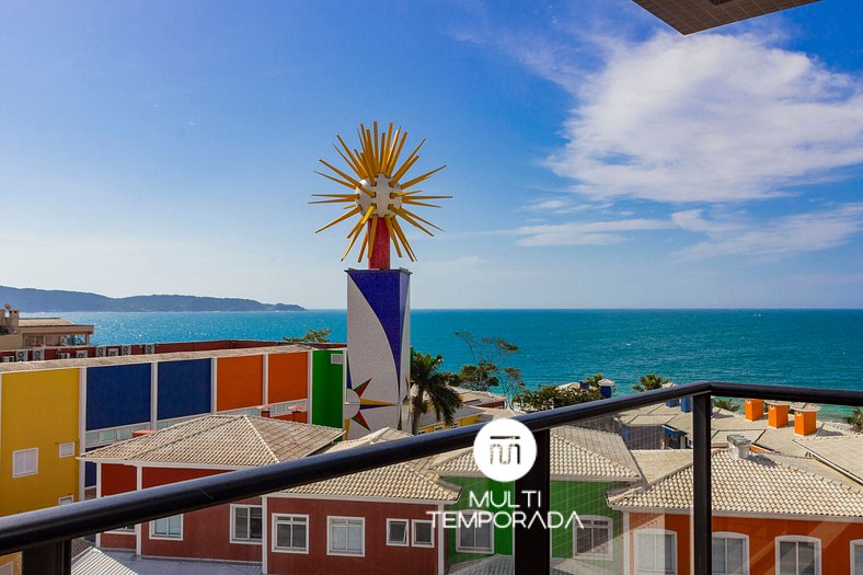 AION 302- Apartamento Loft com Linda Vista Para o Mar de Bom