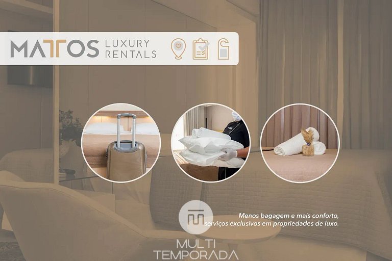 Apartamento 205 no Aion Suítes: Elegância e Vista para o Mar