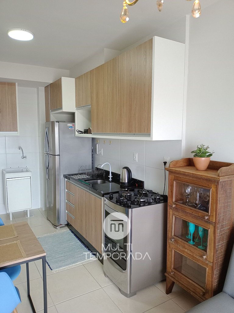 Apartamento Refúgio das Ondas com Piscina