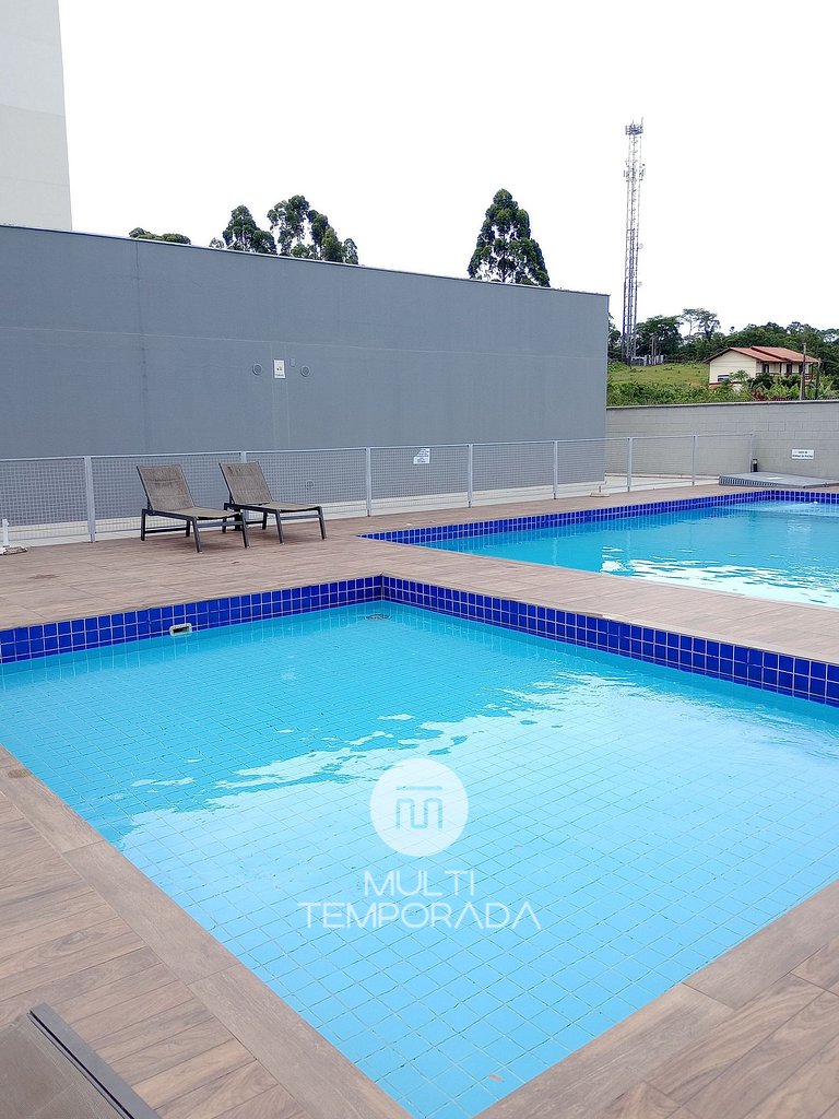 Apartamento Refúgio das Ondas com Piscina