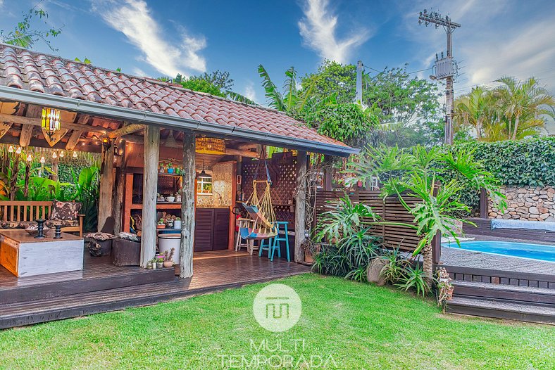 Casa Família com Varanda - Pousada Rosa da Praia