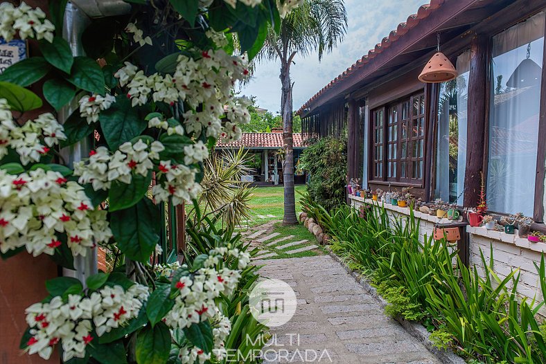 Casa Família com Varanda - Pousada Rosa da Praia