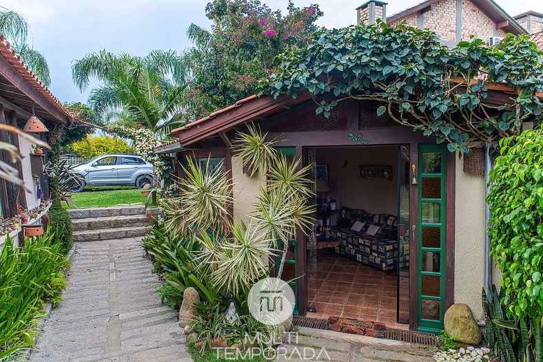 Casa Família com Varanda - Pousada Rosa da Praia