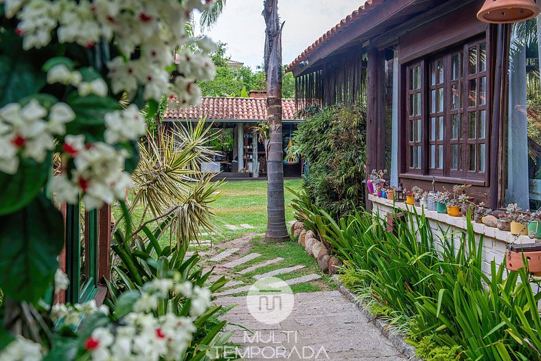 Casa Família com Varanda - Pousada Rosa da Praia