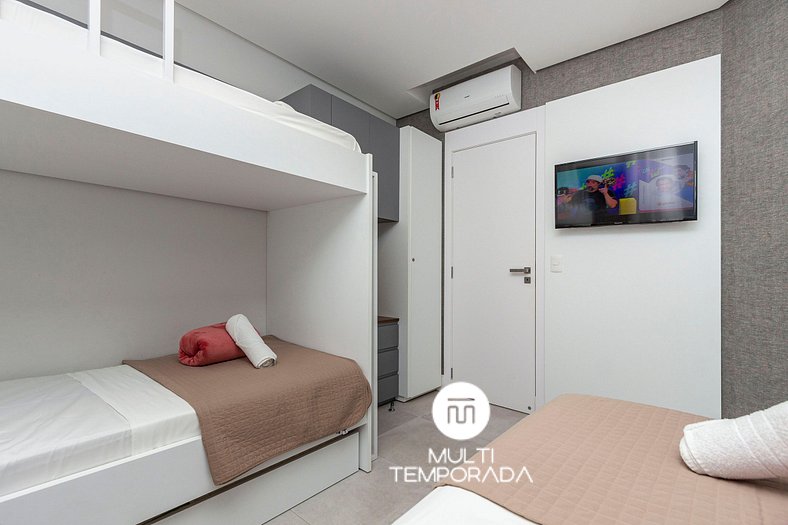 Porto Madero 204 - Apartamento a 250 metros da praia de Bomb