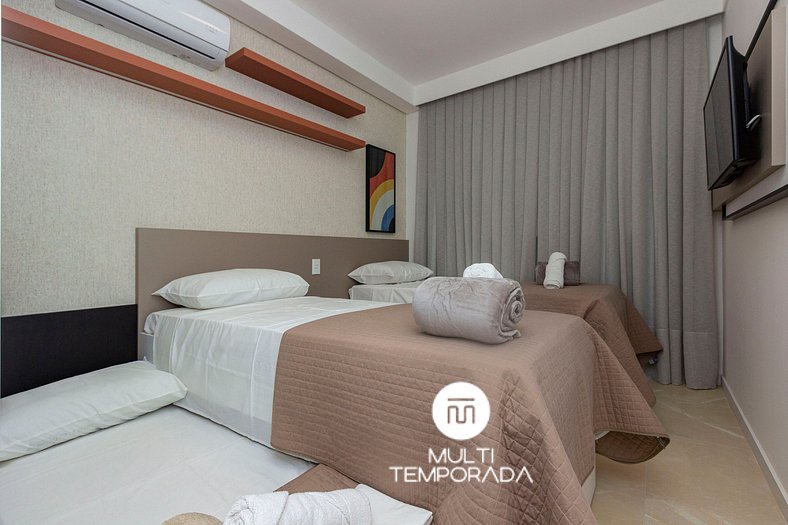 Terrazzo Club Residence 407-A - Apartamento em Bombas - Pisc